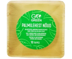 Gogreen palmių lapų dubenėliai Go Žalias 13x13cm 10 vnt./0,20kg