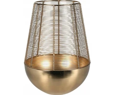 Home Styling Collection Auksinis žvakių žibintas, metalinis