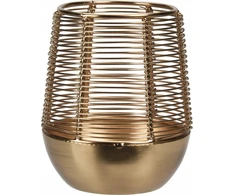 Home Styling Collection Auksinis žvakių žibintas, metalinis