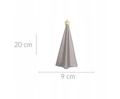 Naujametės dekoracija Home Styling Collection Dekoratyvinė eglutė su žvaigžde, 20 cm
