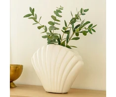 Home Styling Collection Dekoratyvinė kriauklės formos vaza, 22 cm