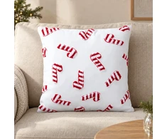 Home Styling Collection Dekoratyvinė šventinė pagalvė su saldainių lazdelėmis, 45 x 45 cm