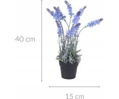 Home Styling Collection Sztuczna levanda w doniczce, 40 cm