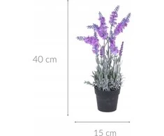 Home Styling Collection Sztuczna levanda w doniczce, 40 cm