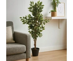 Home Styling Collection Dirbtinis fikusas juodame vazone, 115 cm