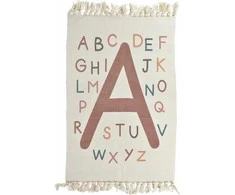 Home Styling Collection Carpet Vaikiškas kilimas Raidės, skaičiai, su kutais, 60 x 90 cm