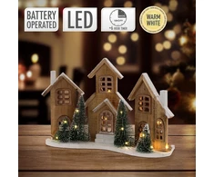 Home Styling Collection Figūrėlė iš eglės su LED nameliais, 38 x 27 cm