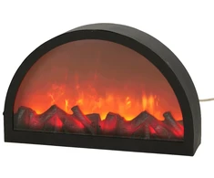 Home Styling Collection Dekoratyvus židinys su liepsnos efektu, maitinimas USB, 41 x 10 x 25 cm