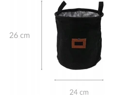 Home Styling Collection Audinio krepšelis su langu ir rankenomis, Ø 24 cm
