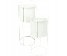 Home Styling Collection PIECES Metaliniai gėlių vazonai IDEM, 2 vnt.
