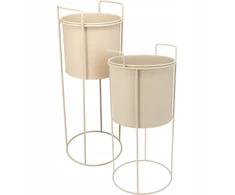 Home Styling Collection PIECES Metaliniai gėlių vazonai IDEM, 2 vnt.