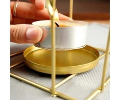 Home Styling Collection Žibintas Žvakidė 25 cm Auksinis Metalas