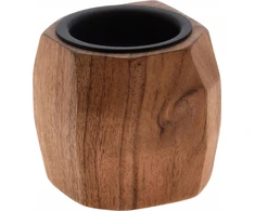 Home Styling Collection Medinė žvakidė, akacija, 6 cm