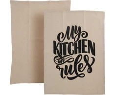 Home Styling Collection Cotton Medvilninės margintos indų servetėlės, 2 vnt., 70 x 45 cm