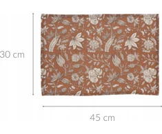 Home Styling Collection Medvilninis padėkliukas su gėlėmis, 45 x 30 cm