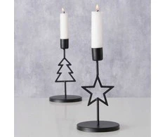 Home Styling Collection Metalinė žvakidė vienai žvakei NORGA, aukštis 17 cm