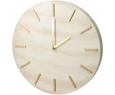 Home Styling Collection Minimalist sieninis laikrodis SUM, marble pattern, Ø 30 cm