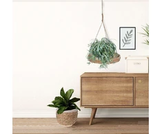 Home Styling Collection Kwietnik wiszący podstawka podstawa wisząca na doniczkę kwiaty roślinę 30 cm