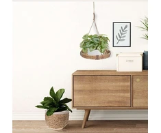 Home Styling Collection Pakabinamas stovas gėlėms bambukinis 25 cm