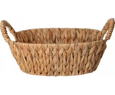 Home Styling Collection Pintas vandens hiacinto duonos krepšelis BRAID, su rankenomis, 30 x 25 cm