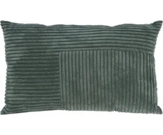 Home Styling Collection Dekoratyvinė pagalvė su velvetu kratiniu priekyje, 30 x 50 cm