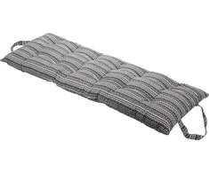 Home Styling Collection Sodo fotelio pagalvėlė, medvilnė, juodos ir baltos spalvos raštas, 120 x 40 cm
