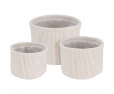 Home Styling Collection PIECES Apvalių daiktadėžių rinkinys, 3 dalys.