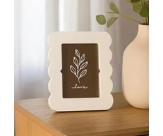 Home Styling Collection Frame Nuotraukų rėmelis su banguotu kraštu, PAGRINDAS, 18,5 x 2,2 x 23,3 cm