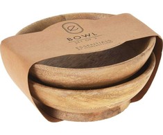 Home Styling Collection Medinė lėkštė 16 cm 400 ml 2 vnt.