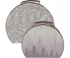 Home Styling Collection Dekoratyvinių lagaminų formos dėžučių rinkinys, 2 vnt