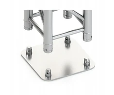 Home Styling Collection STAND4ME PAGRINDINĖ PLOKŠTELĖ QUADRO ALU 290 31x31 Sidabrinis