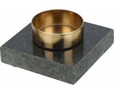 Home Styling Collection Žvakės laikiklis, granitinis pagrindas, 7 cm