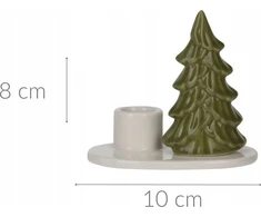 Home Styling Collection Kalėdinė žvakidė su eglute, 8 cm