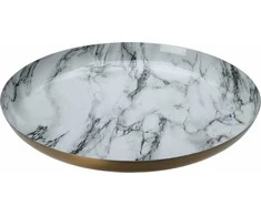 Home Styling Collection Dekoratyvinė lėkštė, baltas marmuras