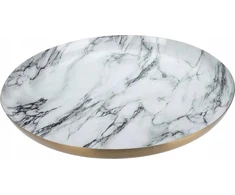 Home Styling Collection Dekoratyvinė lėkštė, baltas marmuras