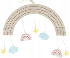 Home Styling Collection RAINBOW Vaivorykštė, dekoracija virš kūdikio lovelės, 33 x 16,5 cm