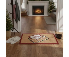 Home Styling Collection Kokoso pluošto kilimėlis 59x39 cm, laiškas Kalėdų Seneliui