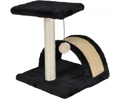Homea draskyklė katei su platformą i pomponem, 38 cm, spalva juoda