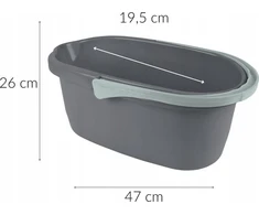 Homea Valymo kibiras su rankena ir piltuvu, 10l