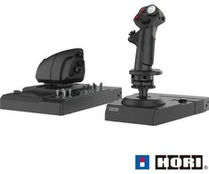 HORI – HORI HOTAS skrydžių valdymo sistema ir laikiklis asmeniniam kompiuteriui („Windows 11/10“) Aukštos klasės skrydžio svirtis ir droselis, skirti „Flight Sims“ kompiuteriui