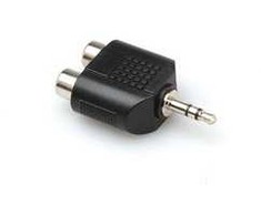 Hosa - Adapteris 2x RCA lizdas - 3,5 mm TRS kištukas