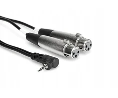 Hosa - Kabelis TRS R 3.5mm - 2 x XLRf 0.6m
