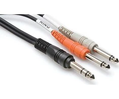 Hosa - TRS 6.35 intarpas - 2 x TS 6.35 3m