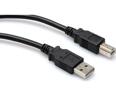 USB Hosa USB-A – USB-B laidas 3 m juodas (USB-210AB)