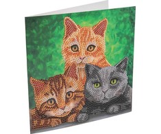Craft Buddy „Hot Wheels“ katės, 18x18 cm krištolinis meno kartonas