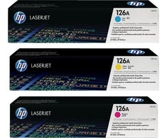 Hewlett Packard (HP) Toneris HP 126A CMY Originalus rinkinys (CF341A)