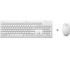 Hewlett Packard (HP) HP 230 Wireless Pelė Klaviatūra Combo - Baltas - US ENG