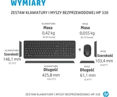 Klaviatūra HP 330 belaidė pelė ir klaviatūros rinkinys IT