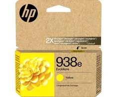 Spausdintuvas HP 938e EvoMore - 20 ml - geltona - oryginalny - Officejet - Kasetė atramentowy - dla Officejet Pro 9110b, 9120, 9120b, 9120e, 9130b, 9130e, 9720E, 9730e (4S6Y1PE#LS1)
