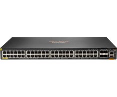 Šakotuvas Hewlett Packard (HP) „Aruba Networks HPE Aruba Networking CX 6200F 48G Class4 PoE 4SFP+ 740W“ komutatorius